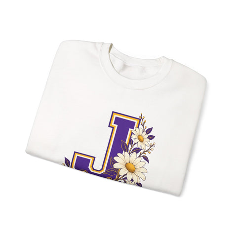 Jackson Polar Bears Daisy Monogram J Crewneck