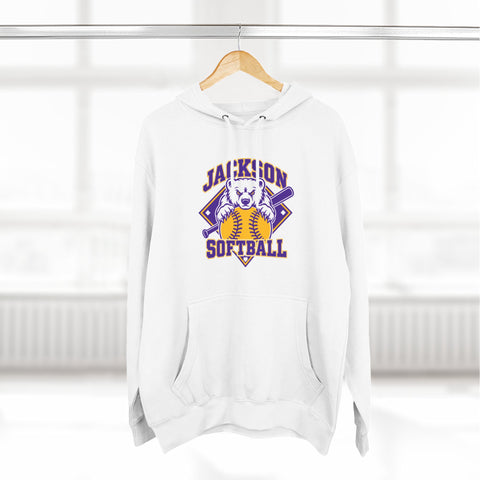 Jackson Polar Bears Softball Mascot Hoodie