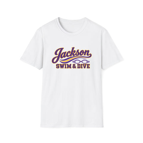 Jackson Polar Bears Swim & Dive Retro Wave T-Shirt