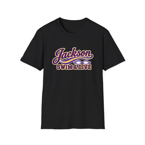 Jackson Polar Bears Swim & Dive Retro Wave T-Shirt