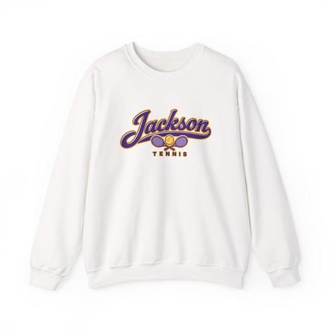 Jackson Polar Bears Tennis Retro Script Crewneck Sweatshirt