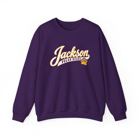 Jackson Polar Bears Classic Script Paw Crewneck
