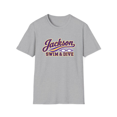 Jackson Polar Bears Swim & Dive Retro Wave T-Shirt