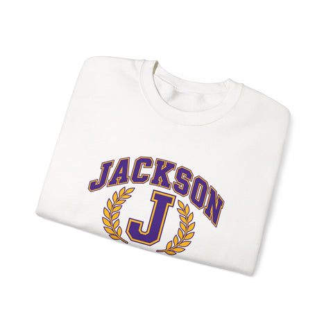 Jackson Polar Bears Wrestling Varsity J Crewneck Sweatshirt