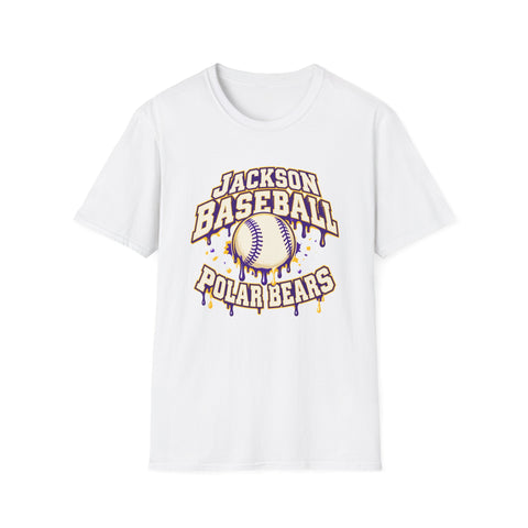 Jackson Polar Bears Baseball Drip T-Shirt