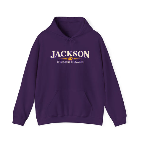 Jackson Polar Bears Classic Serif Paw Hoodie
