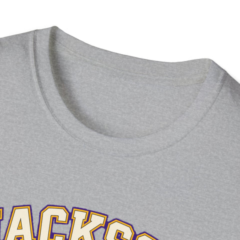 Jackson Polar Bears Cheerleading Gingham Bow T-Shirt