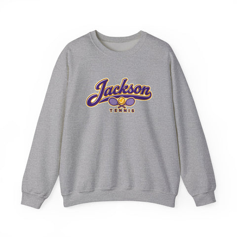 Jackson Polar Bears Tennis Retro Script Crewneck Sweatshirt