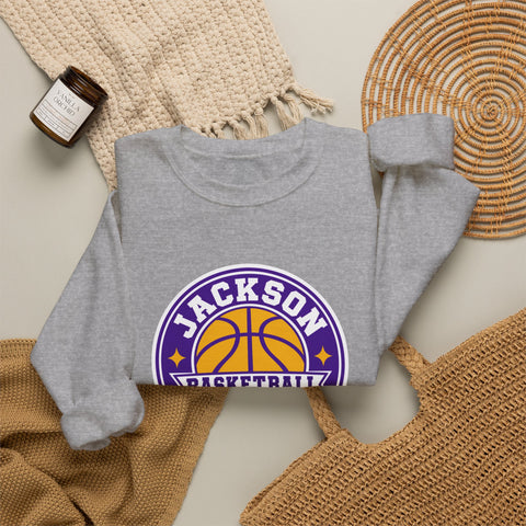 Jackson Polar Bears Basketball Retro Badge Crewneck Sweatshirt
