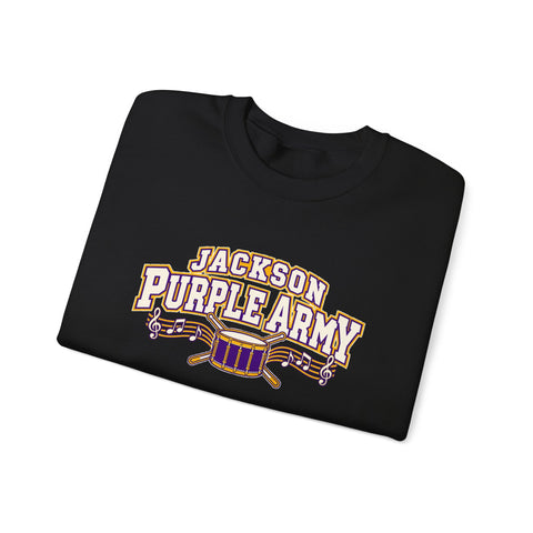 Jackson Polar Bears Purple Army Band Crewneck