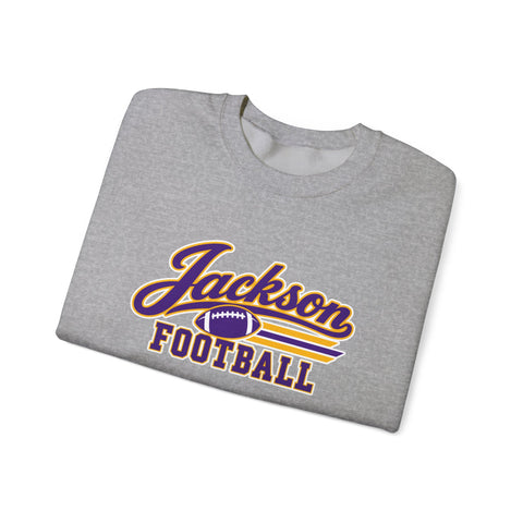 Jackson Polar Bears Football Retro Script Crewneck Sweatshirt