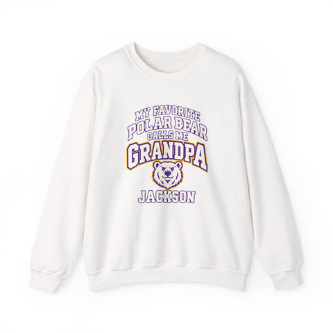 Jackson Polar Bears My Favorite Polar Bear Grandpa Crewneck