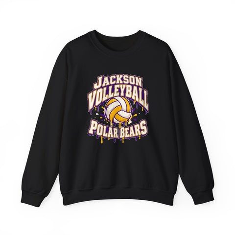 Jackson Polar Bears Volleyball Drip Crewneck