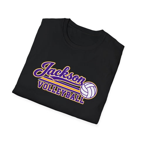 Jackson Polar Bears Volleyball Retro Script T-Shirt