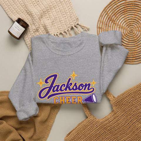 Jackson Polar Bears Cheer Retro Script Crewneck Sweatshirt