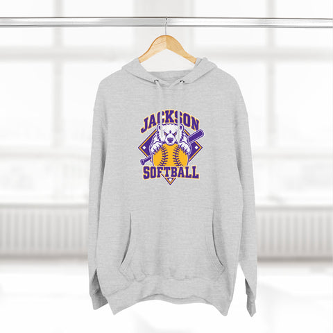 Jackson Polar Bears Softball Mascot Hoodie