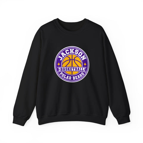 Jackson Polar Bears Basketball Retro Badge Crewneck Sweatshirt