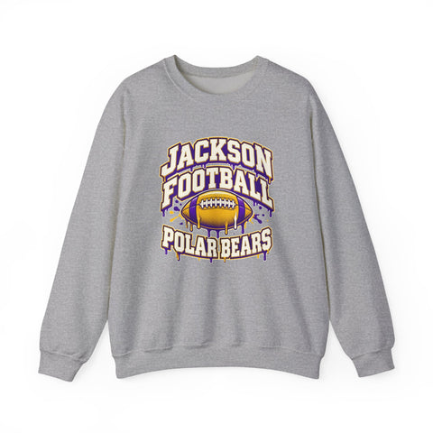 Jackson Polar Bears Football Drip Crewneck