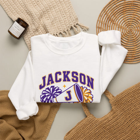 Jackson Polar Bears Cheer Megaphone Crewneck Sweatshirt