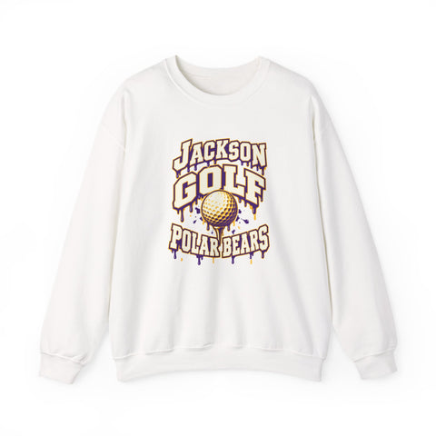 Jackson Polar Bears Golf Drip Crewneck