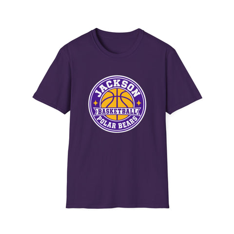 Jackson Polar Bears Basketball Retro Badge T-Shirt