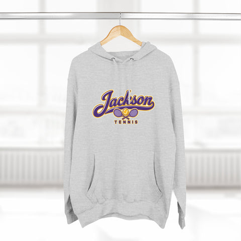 Jackson Polar Bears Tennis Retro Script Hoodie
