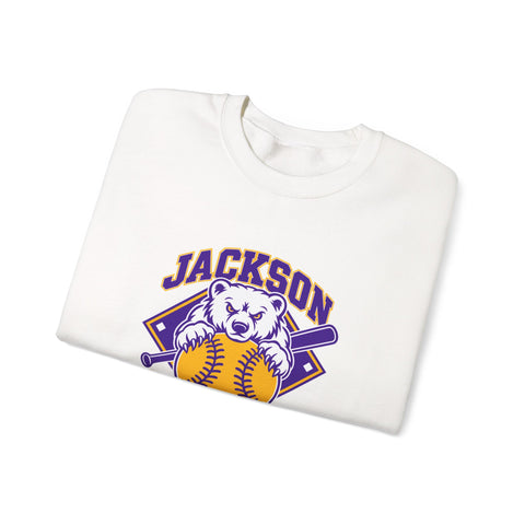 Jackson Polar Bears Softball Mascot Crewneck Sweatshirt