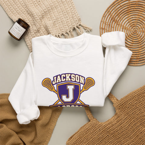 Jackson Polar Bears Lacrosse Varsity Crest Crewneck Sweatshirt