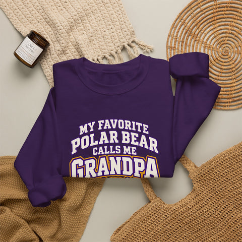 Jackson Polar Bears My Favorite Polar Bear Grandpa Crewneck