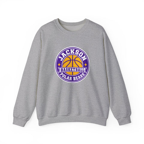 Jackson Polar Bears Basketball Retro Badge Crewneck Sweatshirt