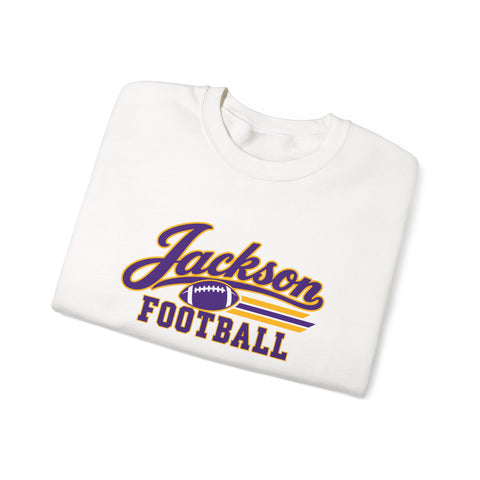 Jackson Polar Bears Football Retro Script Crewneck Sweatshirt