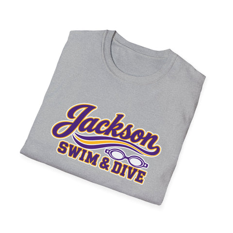 Jackson Polar Bears Swim & Dive Retro Wave T-Shirt