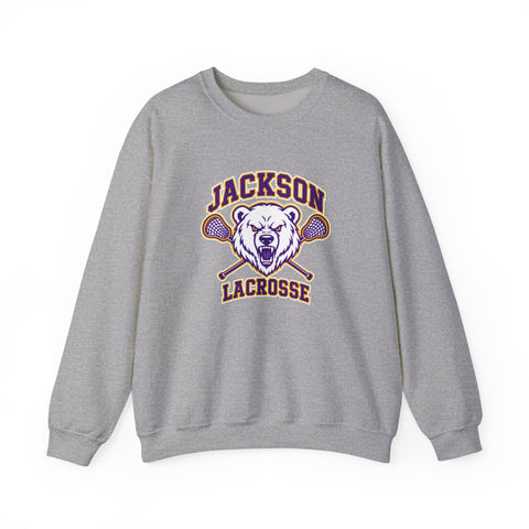 Jackson Polar Bears Lacrosse Mascot Crewneck Sweatshirt