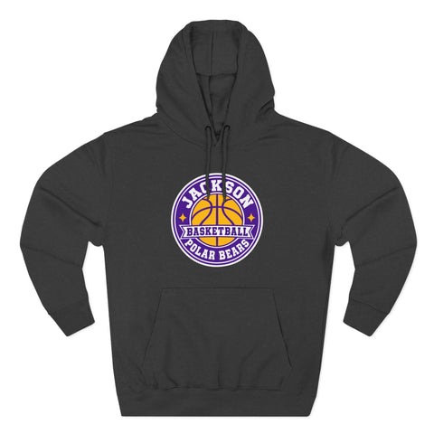 Jackson Polar Bears Basketball Retro Badge Hoodie