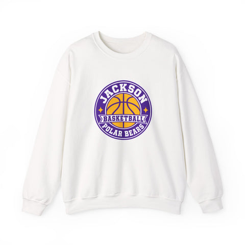 Jackson Polar Bears Basketball Retro Badge Crewneck Sweatshirt