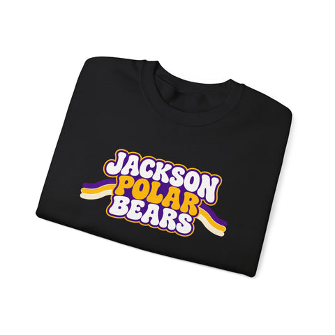 Jackson Polar Bears Retro Stripe Crewneck