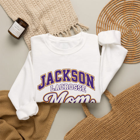 Jackson Polar Bears Lacrosse Mom Crewneck