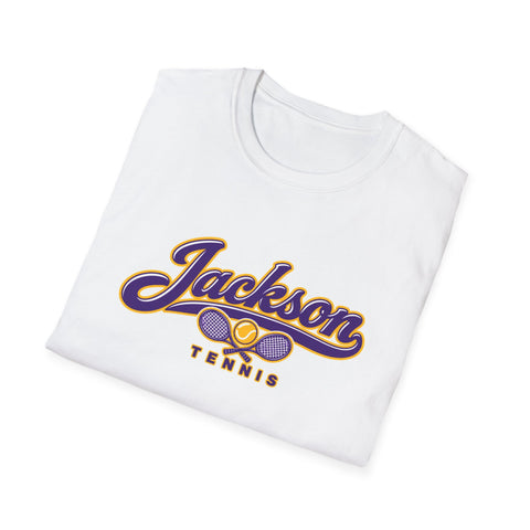 Jackson Polar Bears Tennis Retro Script T-Shirt