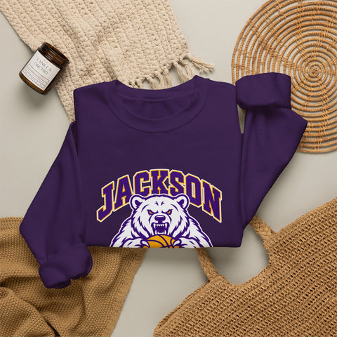 Jackson Polar Bears Basketball Mascot Crewneck Sweatshirt