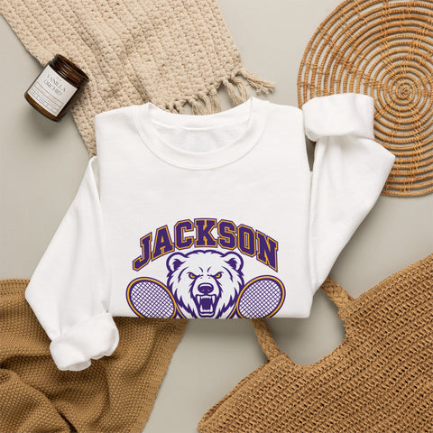 Jackson Polar Bears Tennis Mascot Crewneck Sweatshirt