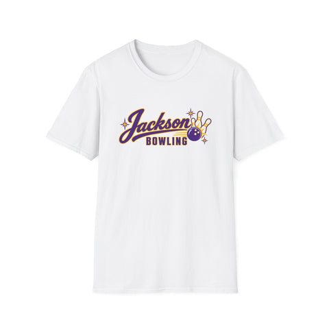 Jackson Polar Bears Bowling Retro Script T-Shirt