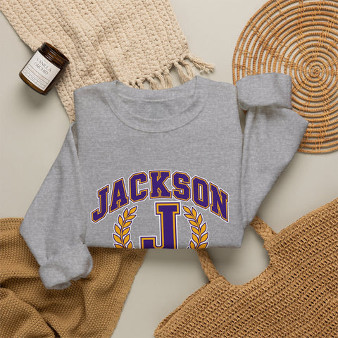 Jackson Polar Bears Wrestling Varsity J Crewneck Sweatshirt