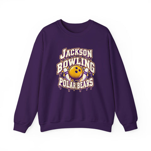Jackson Polar Bears Bowling Drip Crewneck