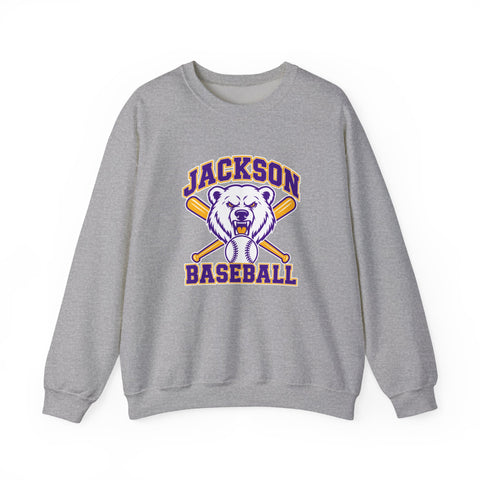 Jackson Polar Bears Baseball Mascot Crewneck Sweatshirt