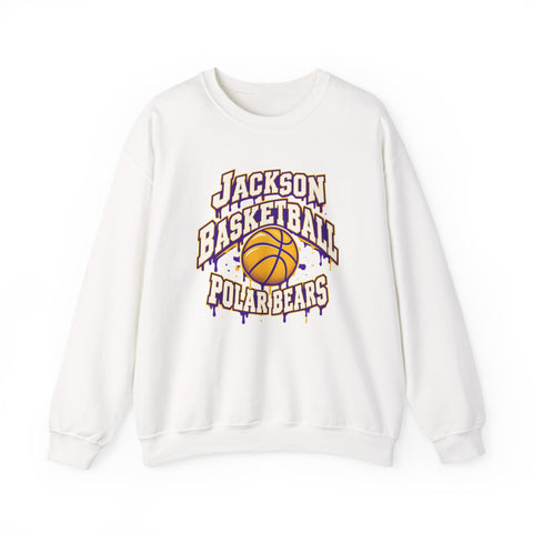 Jackson Polar Bears Basketball Drip Crewneck