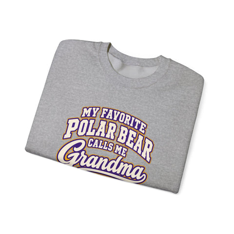 Jackson Polar Bears My Favorite Polar Bear Grandma Crewneck