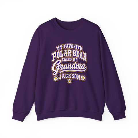 Jackson Polar Bears My Favorite Polar Bear Grandma Crewneck