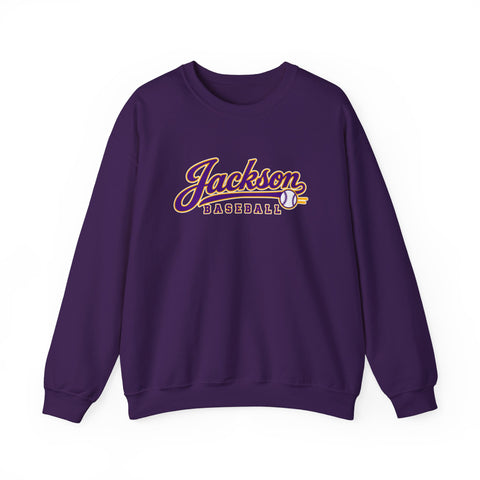 Jackson Polar Bears Baseball Retro Script Crewneck Sweatshirt