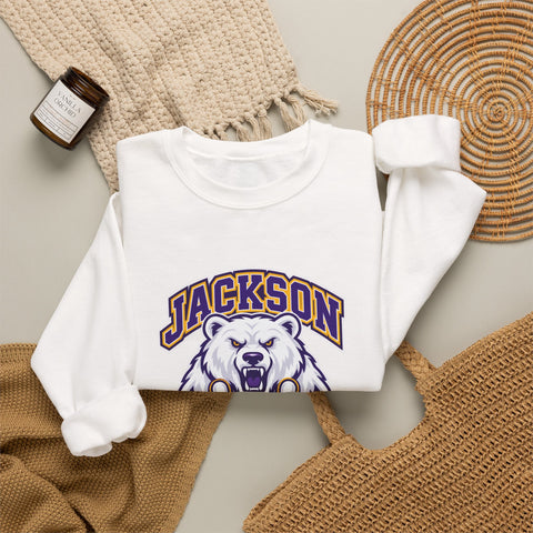 Jackson Polar Bears Bowling Mascot Crewneck Sweatshirt