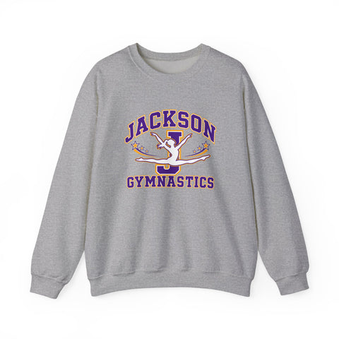 Jackson Polar Bears Gymnastics Varsity J Crewneck Sweatshirt